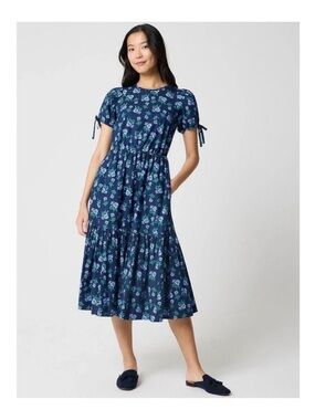 J.Crew Tie-sleeve midi dress size 12 NWT